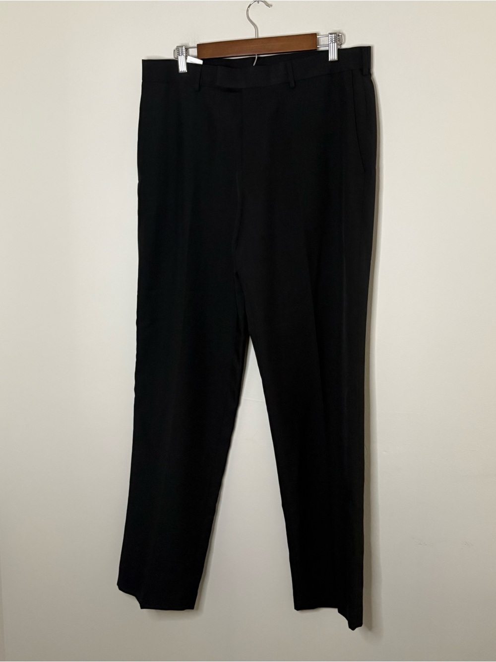 John Henry Men’s Black Dress Pants Work 34 X 34 Basic Career Business